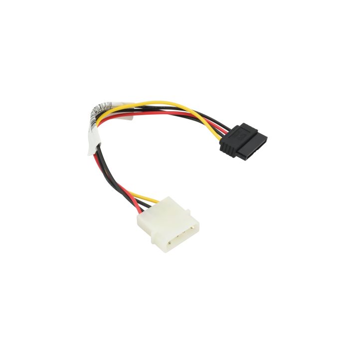 Monoprice Data Cable 0.67 Feet SATA 15-pin Female with Latch to Molex 4-pin Male Power Adapter Monoprice Data Cable 0.67 Feet SATA 15-pin Female with Latch to Molex 4-pin Male Power Adapter