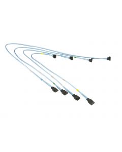 Supermicro SATA Set of Round Straight-Right Angle 70/59/48/38cm Cable (CBL-0180L-01)