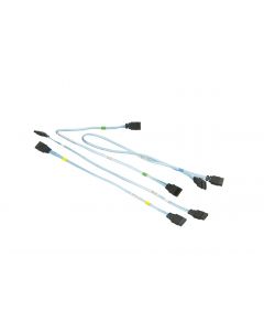 Supermicro Set of 4 SATA Round Straight-Straight 43/33/26/22cm Cable (CBL-0190L)