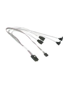 Supermicro MiniSAS to 4x SATA 43/43/33/33/43cm Cable (CBL-0287L-01)