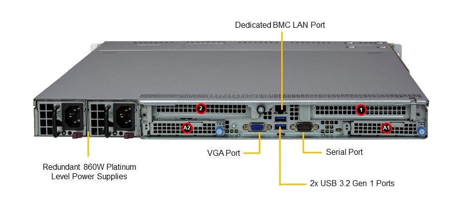 SYS-111-NR Back View