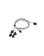 Supermicro MiniSAS HD to 4x SATA 50/50cm Cable (CBL-SAST-0616)