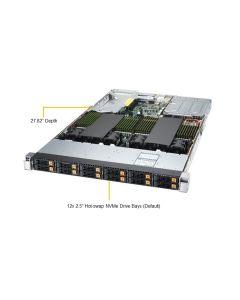 Supermicro 1U Rackmount Server AS -1124US-TNR Ultra SuperServer