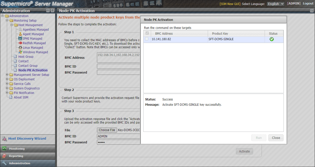Node PK Activation Window