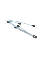 Supermicro Internal iPass SFF-8087 to 4 SATA 46/33/23/13cm with Sideband 15cm Cable (CBL-0176L-01)