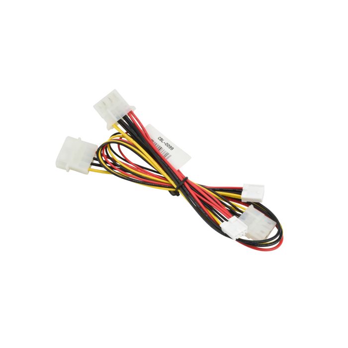 Supermicro CBL-0099 4-Pin Peripheral Connector 35/25/12cm to 2x 4-Pin  Peripheral + 2x FDD Connector Cable