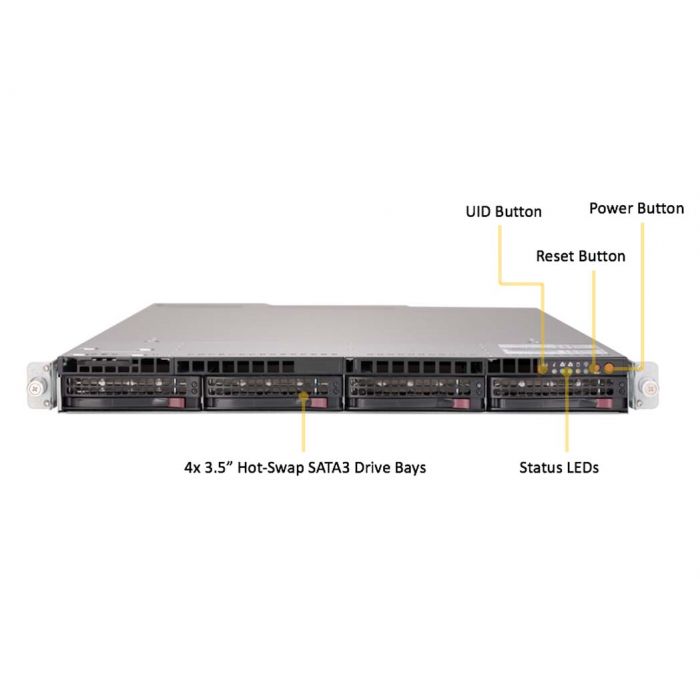 Supermicro 1U Ultra SYS-6019U-TR4 SuperServer | Supermicro Supermicro 1U Ultra SYS-6019U-TR4 SuperServer | Supermicro
