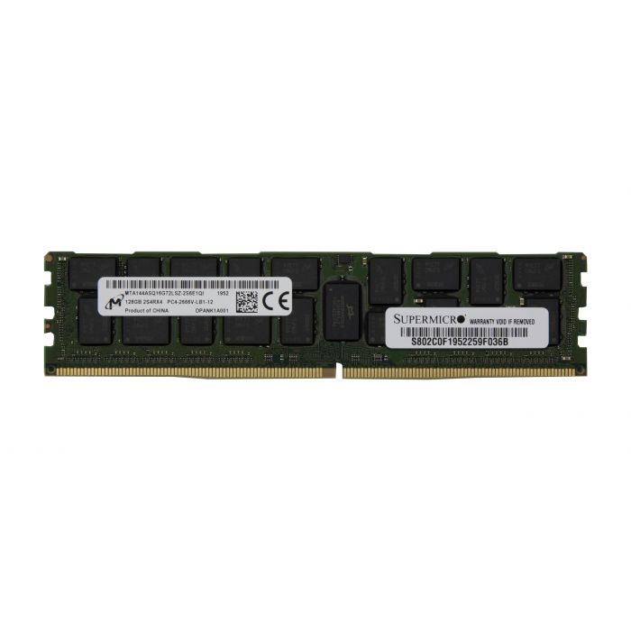 Supermicro 128GB 288-Pin DDR4 2666 (PC4-21300) Server Memory Supermicro 128GB 288-Pin DDR4 2666 (PC4-21300) Server Memory