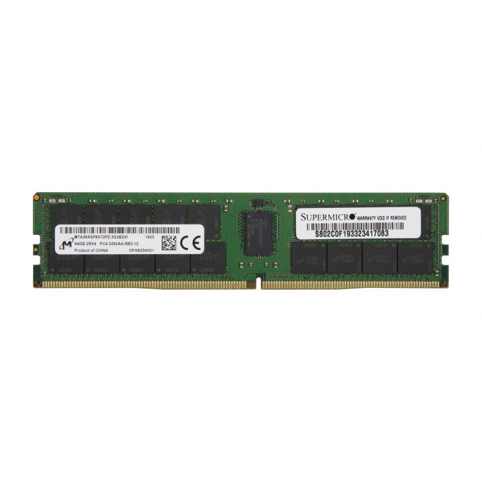 Micron 64GB DDR4 3200 MEM-DR464MC-ER32 Server Memory Micron 64GB DDR4 3200 MEM-DR464MC-ER32 Server Memory