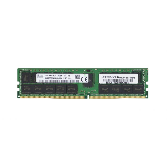 Supermicro (Hynix) 64GB 288-Pin DDR4 2933 (PC4-23400) Server Memory (MEM-DR464MC-ER29) Supermicro (Hynix) 64GB 288-Pin DDR4 2933 (PC4-23400) Server Memory (MEM-DR464MC-ER29)