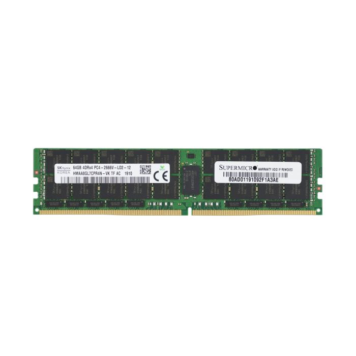 Supermicro 64GB DDR4 MEM-DR464LE-LR26 Server Memory Supermicro 64GB DDR4 MEM-DR464LE-LR26 Server Memory