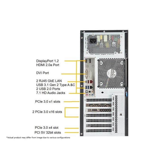 Supermicro SYS-5039C-T High Performance Mid-Tower WorkStation Supermicro SYS-5039C-T High Performance Mid-Tower WorkStation