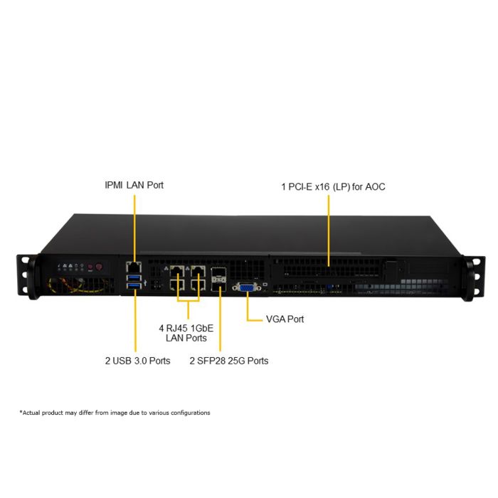 Supermicro 1U IOT/Embedded System (SYS-510D-4C-FN6P)