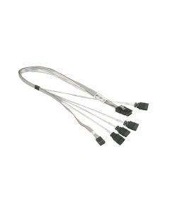 Supermicro MiniSAS to 4x SATA 51/51cm Cable (CBL-0097L-03)