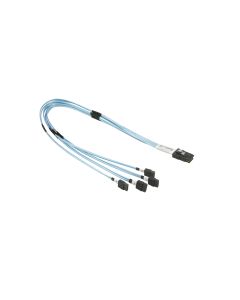 Supermicro Internal Reverse Breakout Crossover MiniSAS to 4 SATA 50/50/50/50cm Cable (CBL-0116L)