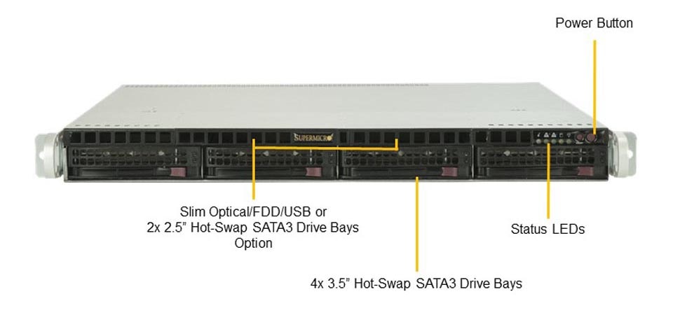 SYS-5019P-MR Front View